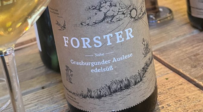 2018 Weingut Forster, Grauburgunder Auslese Edelsuß, Nahe, Tyskland