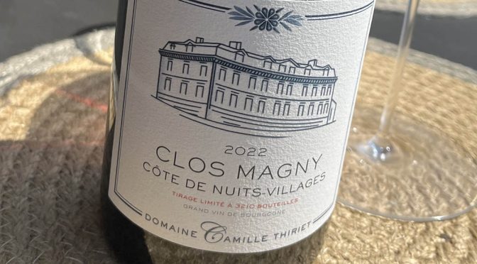 2022 Domaine Camille Thiriet, Côte de Nuits-Villages Clos Magny, Bourgogne, Frankrig