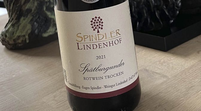 2021 Weingut Spindler Lindenhof, Spätburgunder, Pfalz, Tyskland