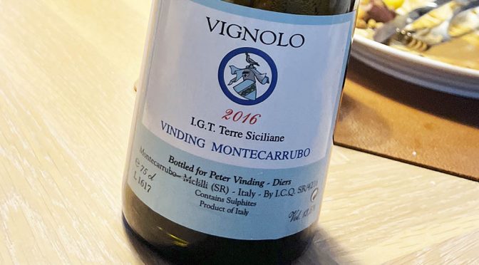 2016 Peter Vinding-Diers Montecarrubo, Vignolo, Sicilien, Italien