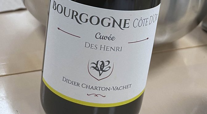 2022 Domaine Didier Charton-Vachet, Bourgogne Côte d’Or Cuvée des Henri, Bourgogne, Frankrig