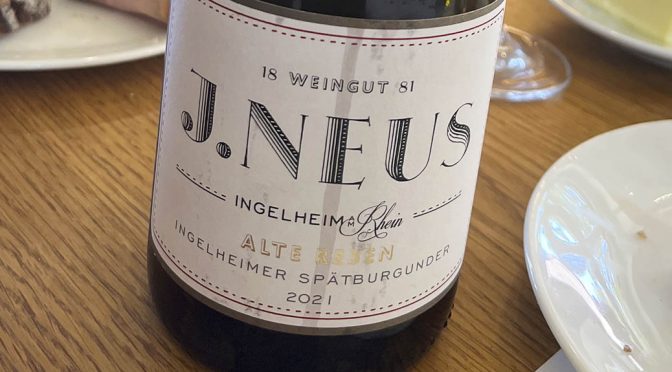 2021 Weingut J. Neus, Ingelheimer Spätburgunder Alte Reben, Rheinhessen, Tyskland