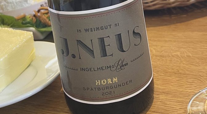 2021 Weingut J. Neus, Ingelheimer Horn Spätburgunder GG, Rheinhessen, Tyskland