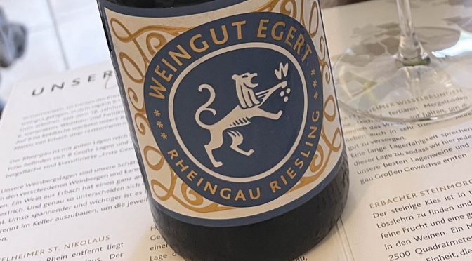 2019 Weingut Egert, Hattenheimer Wisselbrunnen Riesling Trocken Homage à Jean, Rheingau, Tyskland