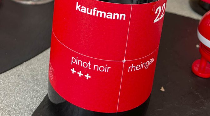 2022 Weingut Kaufmann, Hallgarten Pinot Noir +++, Rheingau, Tyskland