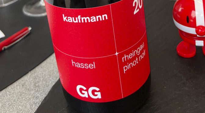 2020 Weingut Kaufmann, Hattenheim Hassel Pinot Noir GG, Rheingau, Tyskland