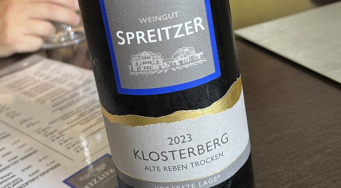 2023 Weingut Spreitzer, Oestricher Klosterberg Alte Reben Riesling, Rheingau, Tyskland