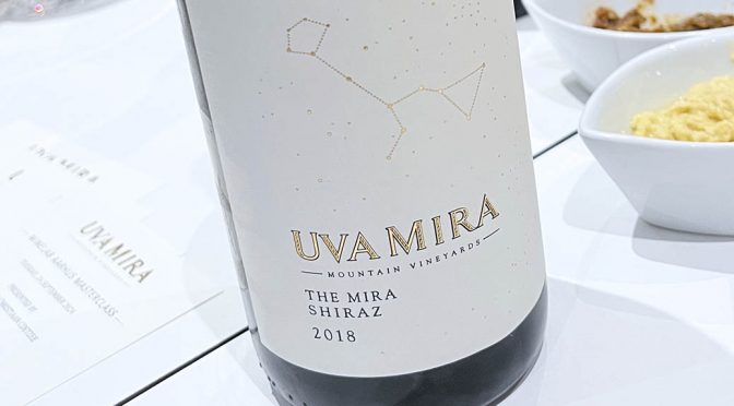 2018 Uva Mira Mountain Vineyards, The Mira Shiraz, Stellenbosch, Sydafrika