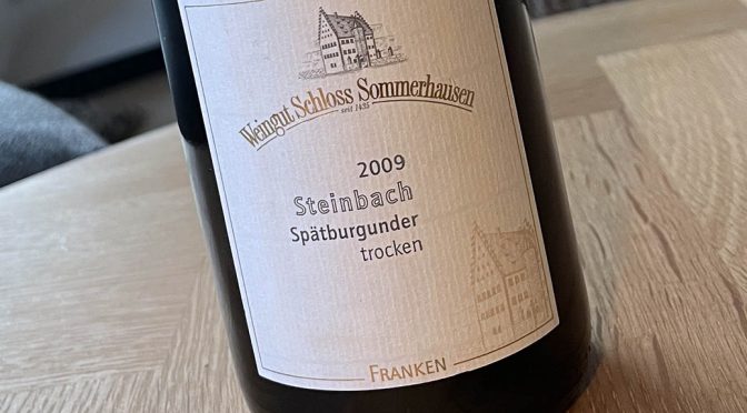 2009 Weingut Schloss Sommerhausen, Sommerhauser Steinbach Spätburgunder, Franken, Tyskland