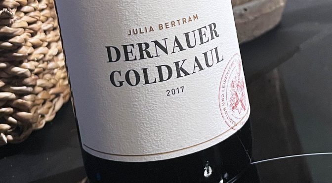 2017 Weingut Julia Bertram, Dernauer Goldkau Spätburgunder, Ahr, Tyskland