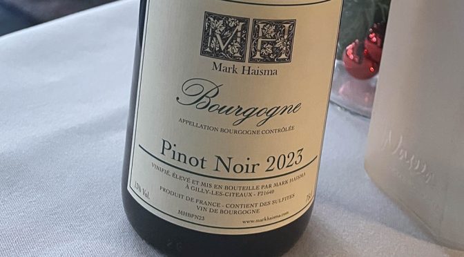 2023 Mark Haisma, Bourgogne Pinot Noir, Bourgogne, Frankrig