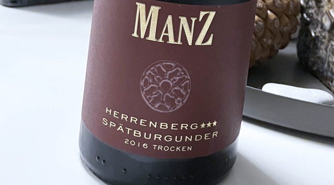 2016 Weingut Manz, Oppenheimer Herrenberg Spätburgunder ★★★, Rheinhessen, Tyskland