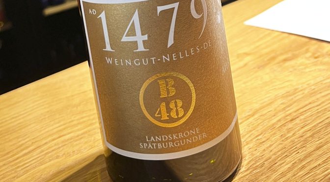 2022 Weingut Nelles, Heimersheimer Landskrone Spätburgunder B48 GG, Ahr, Tyskland