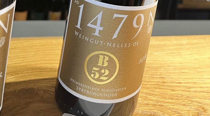 2022 Weingut Nelles, Heimersheimer Burggarten Spätburgunder B52 GG, Ahr, Tyskland