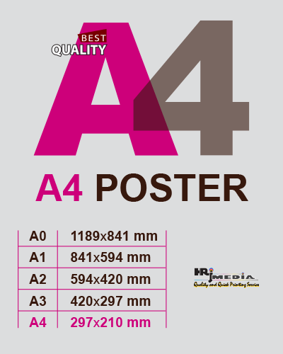A4  Poster Printing