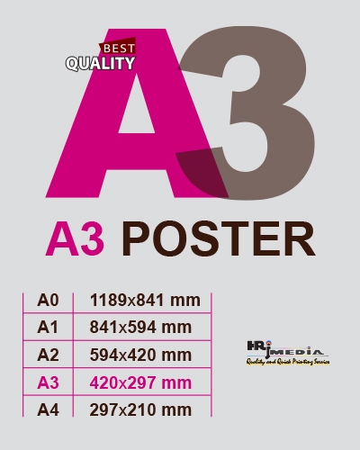 A2 Poster - (594 x 420 mm) | HRJ Media - Instant & Same Day Print in London