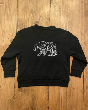 The Bear Sweatshirt Back Black