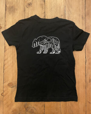 The Bear Tee Back Black