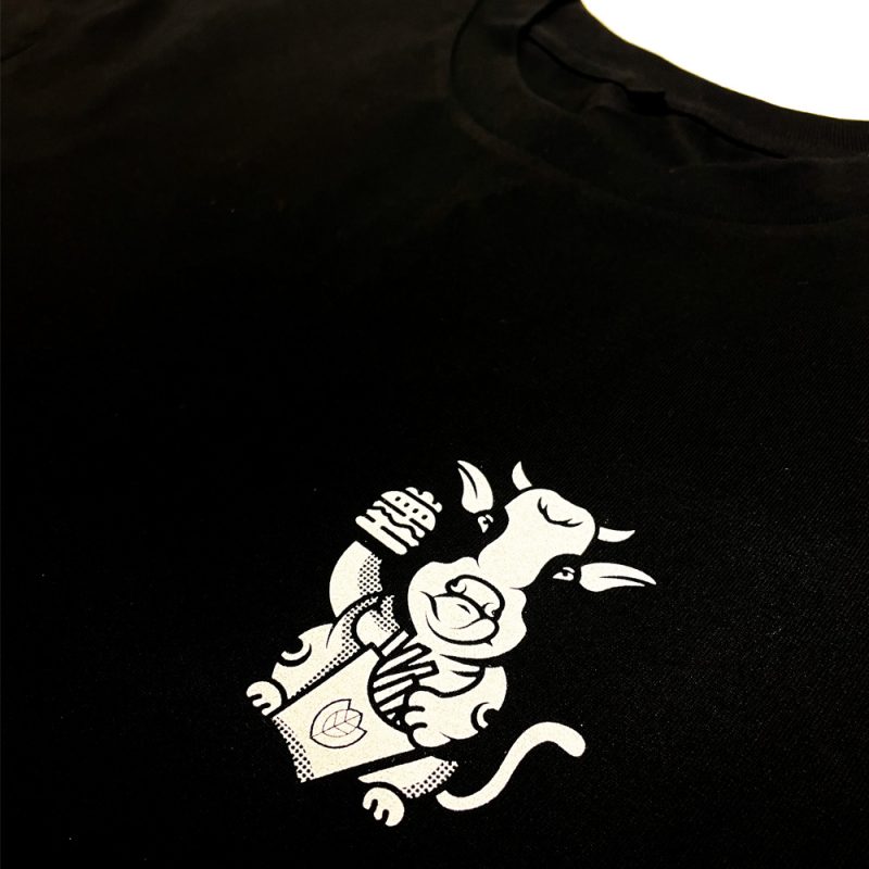 lucky cow burger club vegan tee by humane made