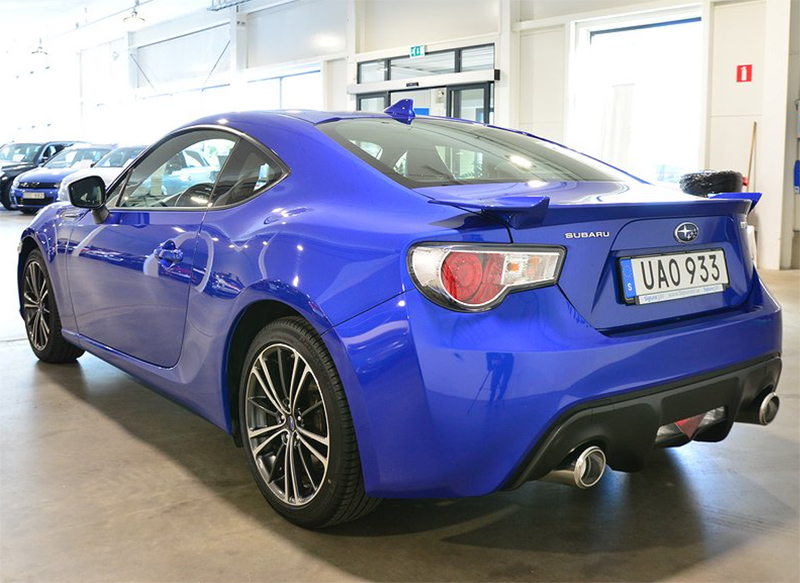 Blå Subaru BRZ 2.0 stulen i Trollhättan