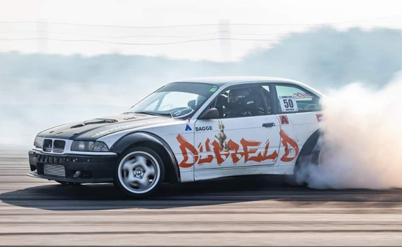 Driftingbil BMW 323I Coupé E36 stulen i Bjuv