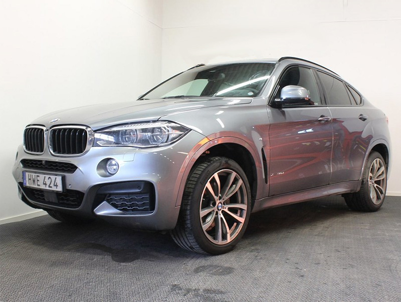 Grå metallic BMW X6 Xdrive 3.0D stulen i Karlskrona