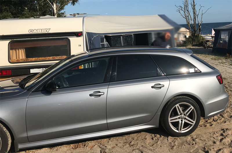 Gråmetallic Audi Avant 2.0 TDI stulen i Höllviken 