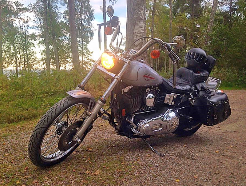 Harley Davidson FXDWG Dyna Wide Glide stulen i Mellerud