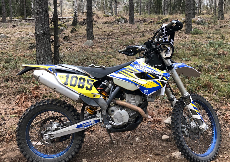 Husaberg FE 250 stulen i Bålsta mellan Enköping och Stockholm