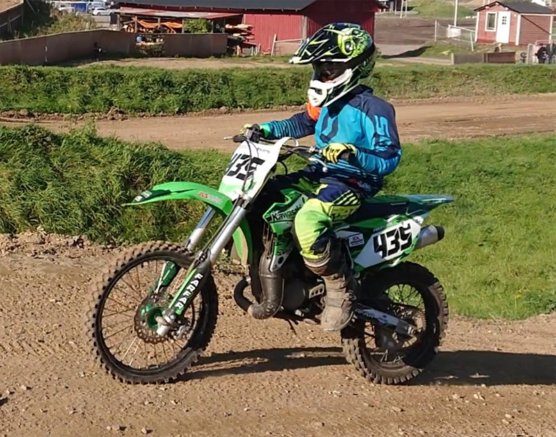 Kawasaki KX 85 stulen i Påarp utanför Helsingborg