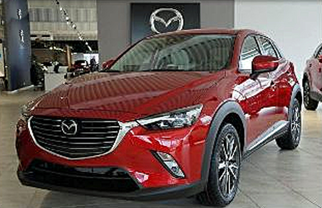 Röd metallic Mazda CX-3 Optimum AWD stulen i Laholm