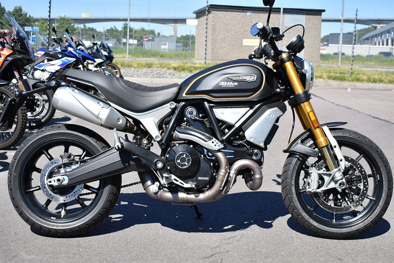 Svart Ducati Scrambler 1100 Sport stulen i Göteborg