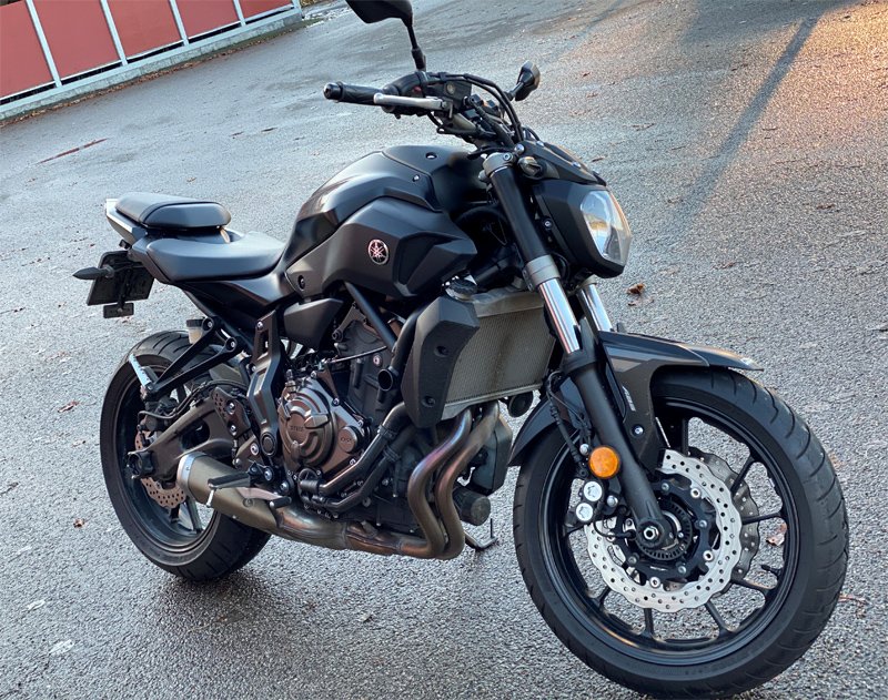 Svart Yamaha MT-07 ABS stulen i Växjö