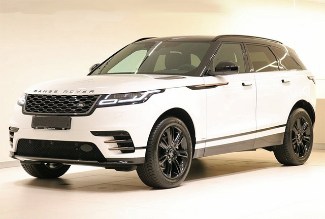 Vit Land Rover Range Rover Velar P250 stulen i Skärholmen söder om Stockholm