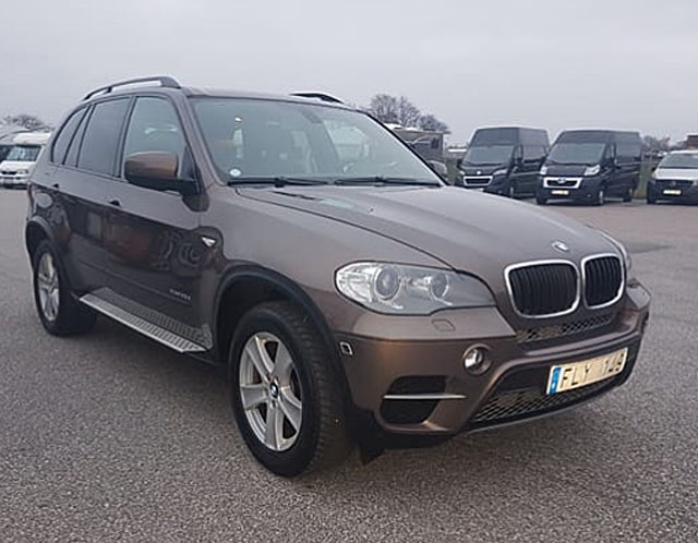 Brun BMW X5 Xdrive 3.0D stulen i Tranås