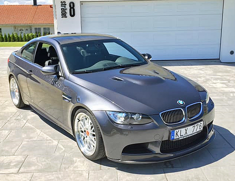 Gråmetallic BMW M3 Coupé E92 stulen i Kristianstad