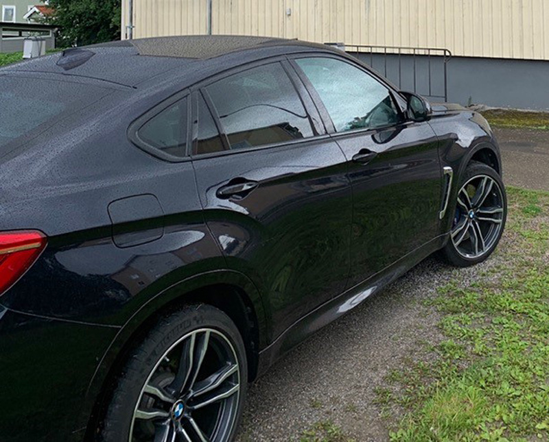 Svart BMW X6 M stulen i Sundsvall