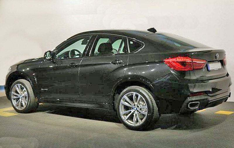 Svart metallic BMW X6 Xdrive 4.0D stulen i Jönköping