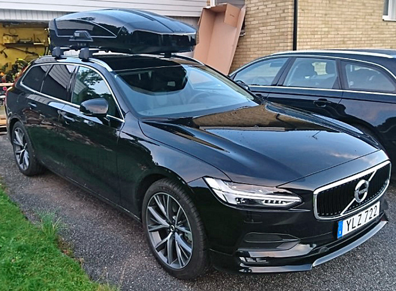 Svart Volvo V90 T5 Bi-Fuel stulen i Örebro