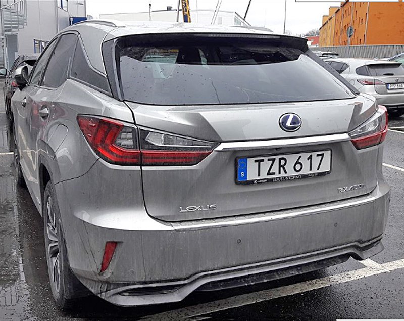 Grå metallic Lexus RX450H Luxury stulen i Enskede Stockholm