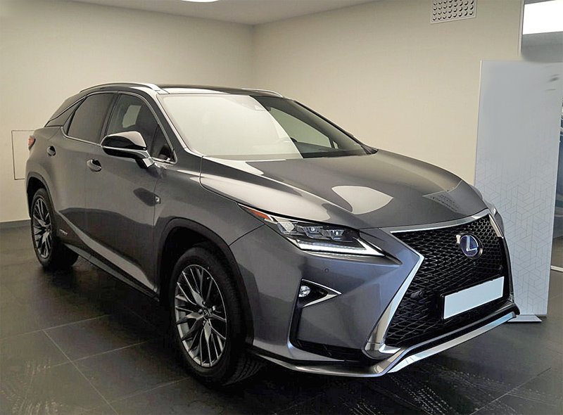 Gråmetallic Lexus RX 450h AWD F Sport stulen i Viksjö, Jakobsberg