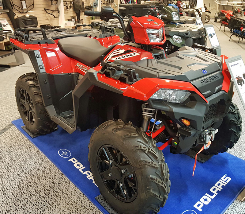 Röd fyrhjuling Polaris Sportsman XP 1000 EPS stulen i Insjön