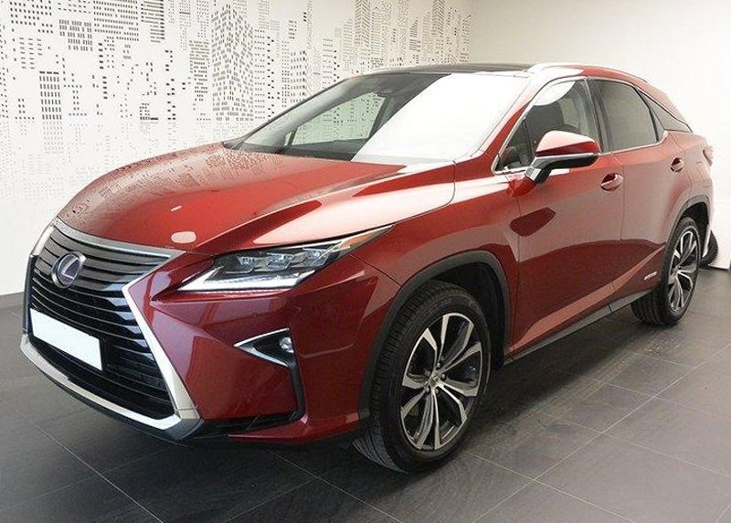 Rödmetallic Lexus RX 450H AWD Executive stulen i Haninge-Jordbro söder om Stockholm