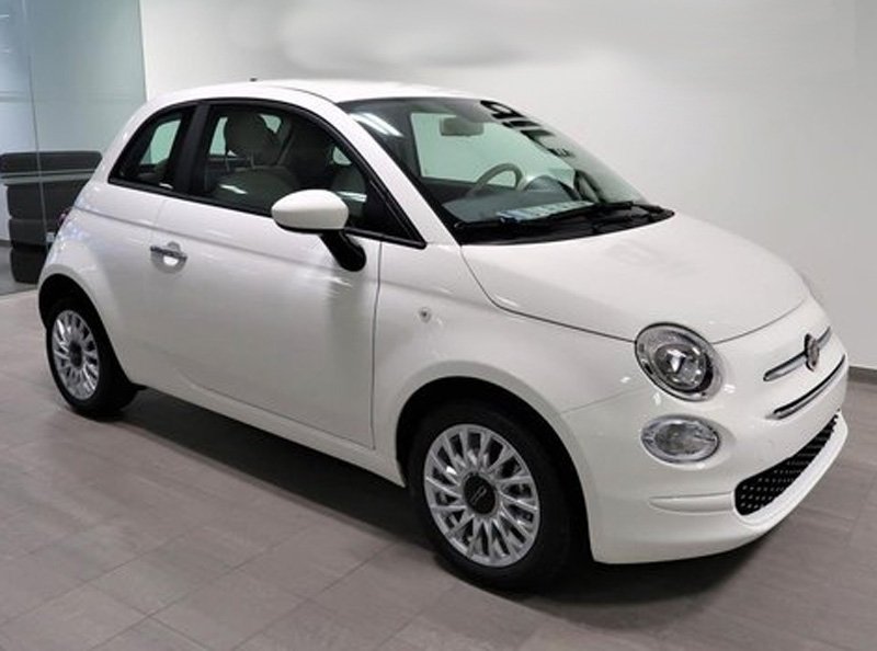 Vit Fiat 500 Lounge 1.0 Hybrid stulen i Akalla, Stockholm