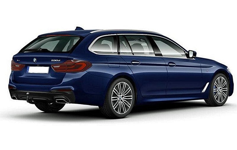 Blå metallic BMW 530D Xdrive Touring stulen i Uppsala