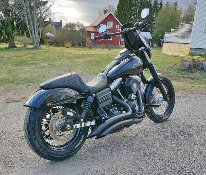 Svart Harley Davidson FXDB Street Bob stulen i Lillån, Örebro