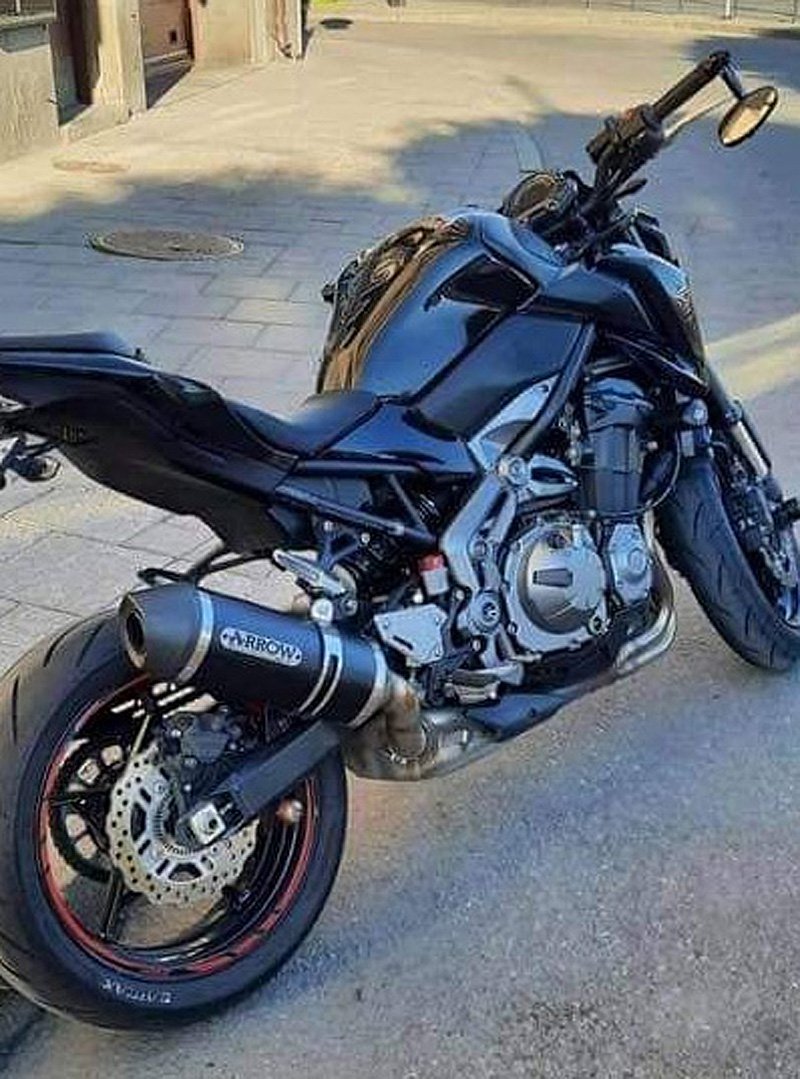 Svart Kawasaki Z900 ABS stulen i Tyresö sydost om Stockholm