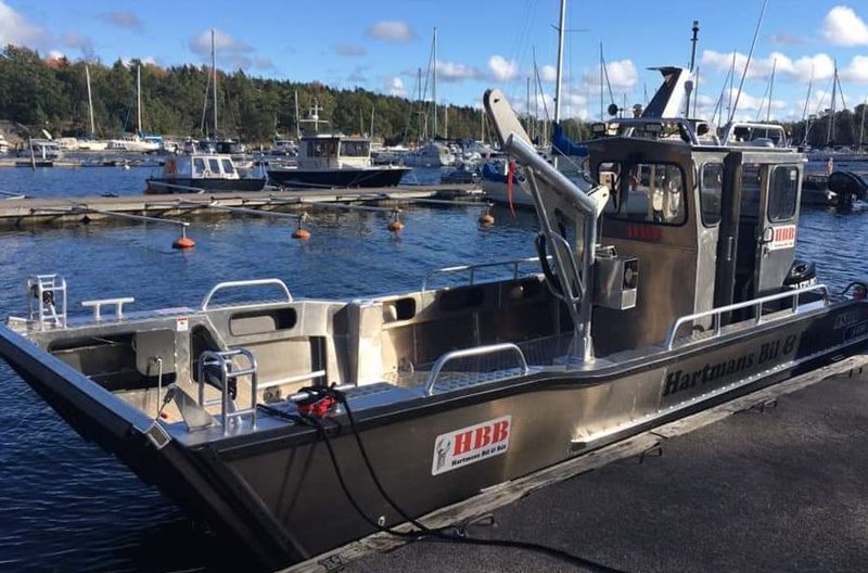 MS Boats CWA 690 WT med 150 Hk Suzuki stulen på Ingarö i Stockholms skärgård. 
