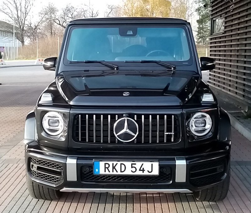 Svart Mercedes Benz AMG G63 stulen/ bedrägeri, Stockholm