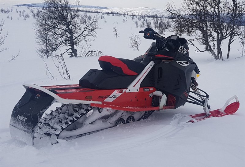 Snöskoter Lynx Rave RE 3500 850 stulen i Umeå